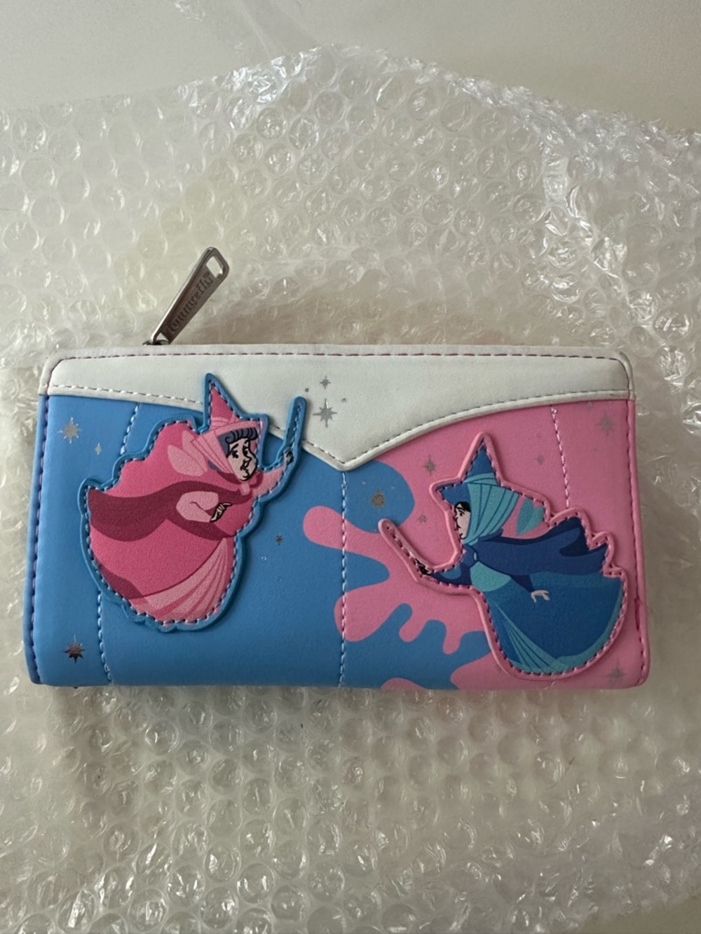 Loungefly Make it Pink Make it Blue Zip Wallet